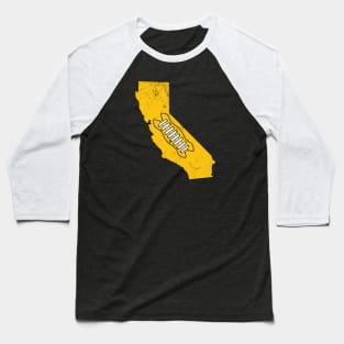 California Football, Retro - Light Blue Baseball T-Shirt